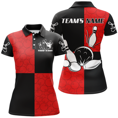 Polo Bowling Shirts Customized for Women Bowling Jersey Bowling Team League QZT425