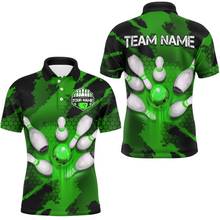 Load image into Gallery viewer, Camo 3D Bowling Shirts Men Custom Bowling Team Jersey Polo Multicolor QZT468