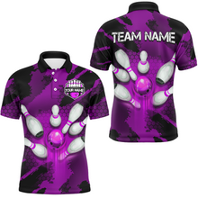 Load image into Gallery viewer, Camo 3D Bowling Shirts Men Custom Bowling Team Jersey Polo Multicolor QZT468