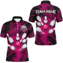 Load image into Gallery viewer, Camo 3D Bowling Shirts Men Custom Bowling Team Jersey Polo Multicolor QZT468