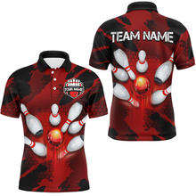 Load image into Gallery viewer, Camo 3D Bowling Shirts Men Custom Bowling Team Jersey Polo Multicolor QZT468
