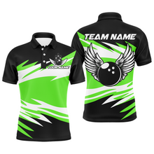 Load image into Gallery viewer, Camo Angel Wings Polo Bowling Shirts for Men Bowling Team Jersey Multicolor QZT470