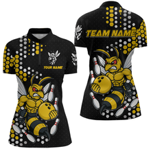 Load image into Gallery viewer, Custom Funny Bee Bowling Team Shirt Bowling Jersey for Women Bowling Outfit Gifts QZT721