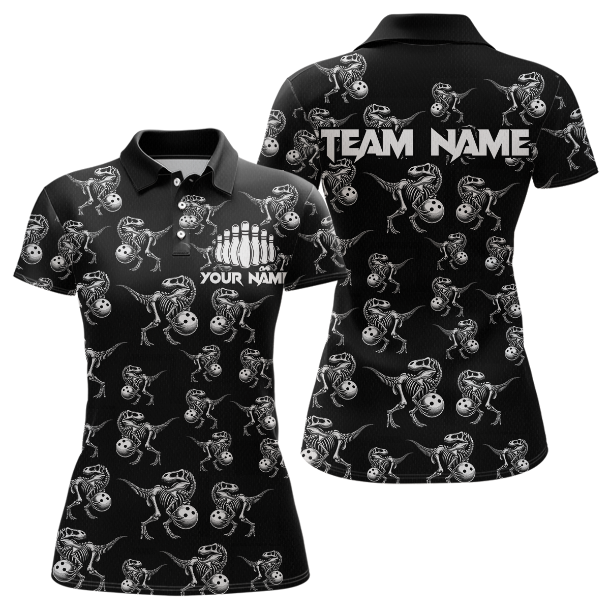 Custom Sauropod Bowling Shirt for Men And Women Quarter-Zip Bowling League Bowling Outfit QZT633