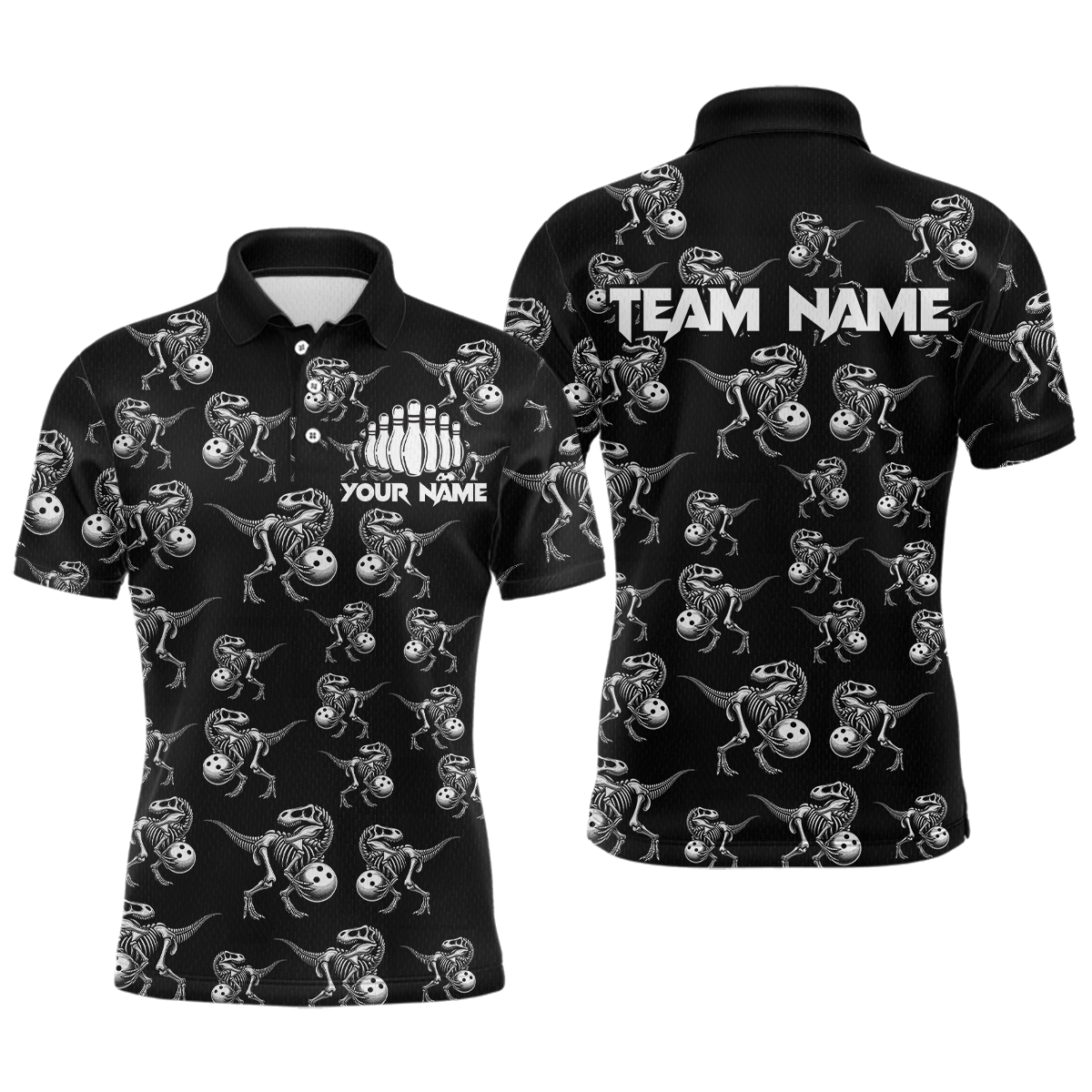 Custom Sauropod Bowling Shirt for Men And Women Quarter-Zip Bowling League Bowling Outfit QZT633