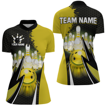 Load image into Gallery viewer, Personalized Bowling Shirts for Women 1/4 Zip Bowling Team Jersey QZT440