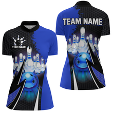 Load image into Gallery viewer, Personalized Bowling Shirts for Women 1/4 Zip Bowling Team Jersey QZT440