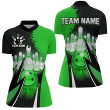 Load image into Gallery viewer, Personalized Bowling Shirts for Women 1/4 Zip Bowling Team Jersey QZT440