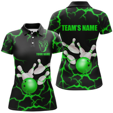 Load image into Gallery viewer, Personalized 3D Women's Bowling Team Jersey Bowling Shirt American Bowling Polo Shirt QZT33