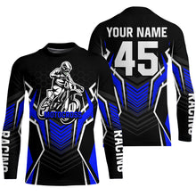 Load image into Gallery viewer, Blue Motocross Jersey Men Women Kid Upf30+ Custom Dirt Bike Shirt Off-Road Jersey Boys Girls PDT668