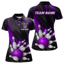 Load image into Gallery viewer, Eagle Bowling Polo Shirts For Men &amp; Women Custom Team Bowling Jersey Uniform Bowler Gift | Purple BDT524