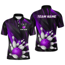 Load image into Gallery viewer, Eagle Bowling Polo Shirts For Men &amp; Women Custom Team Bowling Jersey Uniform Bowler Gift | Purple BDT524