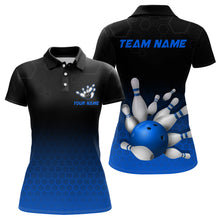Load image into Gallery viewer, Personalized Blue Bowling Shirt for Men &amp; Women Bowling Team Jersey Bowling Shirts Unisex BDT555