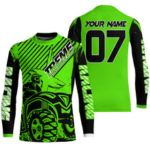 Load image into Gallery viewer, Custom Quad Bike Jersey Kid Men Women Upf30+ Green ATV Motocross Shirt Extreme Rider PDT841