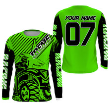 Load image into Gallery viewer, Custom Quad Bike Jersey Kid Men Women Upf30+ Green ATV Motocross Shirt Extreme Rider PDT841