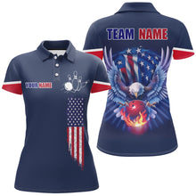 Load image into Gallery viewer, American Bowling Polo Shirt For Men &amp; Women Custom Eagle Bowling Team Jersey Navy Unisex BDT539