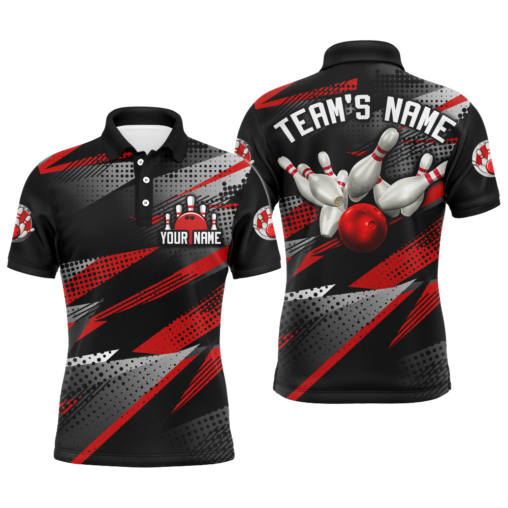 Bowling Polo Shirt For Men Bowling Team League Jersey Custom Bowling Shirt BDT268
