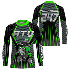 Load image into Gallery viewer, Green ATV Motocross Jersey UPF30+ Custom Adult Youth Quad Bike Off-Road Jersey ATV MX Racing Shirt PDT645