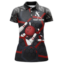 Load image into Gallery viewer, Custom Bowling Polo Shirt For Women Camo Bowling Jersey Bowling Team League Shirts BDT197