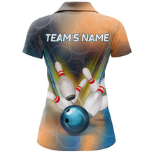 Load image into Gallery viewer, Personalized Bowling Polo Shirt For Women 3D Bowling Jersey Custom Bowling Team League Shirts BDT205
