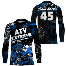 Load image into Gallery viewer, Blue ATV Motocross Jersey Kid Men Women UPF30+ Custom Quad Bike Shirt Off-Road PDT843