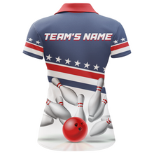 Load image into Gallery viewer, I'm Going On Strike Bowling Shirt Women Custom American Bowling Jersey Team Bowling Polo Shirt BDT321