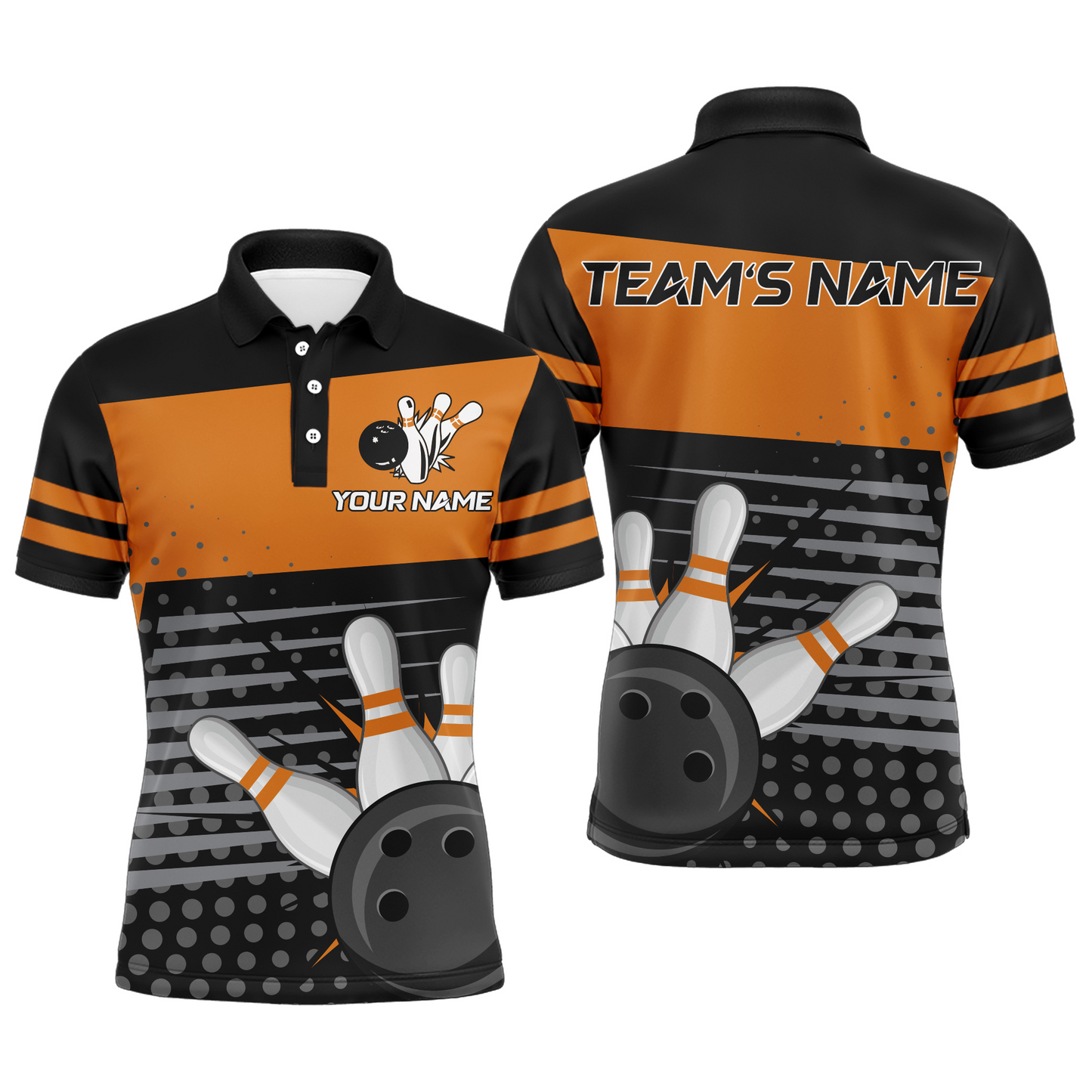 Bowling Polo Shirts For Men Bowling Team Jersey Custom Bowling Shirt BDT220