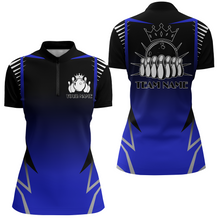 Load image into Gallery viewer, Custom Bowling Quarter-Zip Shirt For Women Bowling Team Jersey Personalized Bowling Shirts BDT345