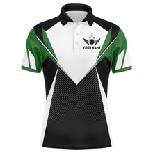 Load image into Gallery viewer, Personalized Bowling Shirt For Men Custom Bowling Polo Shirt Green Bowling Jersey BDT252