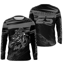 Load image into Gallery viewer, Grey Motocross Racing Jersey Upf30+ Dirt Bike Shirt Motorcycle Off-Road MX Jersey XM290