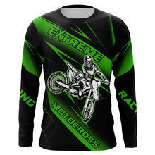 Load image into Gallery viewer, Motocross Racing Jersey Green Upf30+ Dirt Bike Shirt Motorcycle Off-Road Jersey XM293