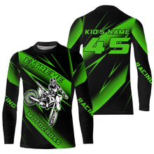 Load image into Gallery viewer, Motocross Racing Jersey Green Upf30+ Dirt Bike Shirt Motorcycle Off-Road Jersey XM293