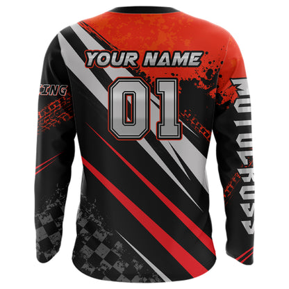 Dirt Bike MX Racing Jersey Red Upf30+ Motocross Shirt Women Kid Off-Road Shirt XM280