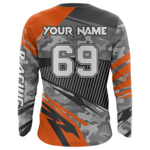 Load image into Gallery viewer, Motocross Racing Jersey Orange Upf30+ Dirt Bike Off-Road Shirt Motorcycle Kid Men Women XM282