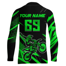 Load image into Gallery viewer, Motocross Jersey Kid Men Women Upf30+ Green Racing Dirt Bike Shirt Off-Road Motorcycle XM286