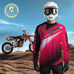 Pink Motocross Racing Jersey Custom Dirt Bike Jersey Men Kid Women Off Road Jersey XM366