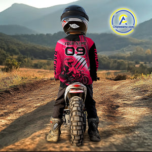 Pink Motocross Racing Jersey Custom Dirt Bike Jersey Men Kid Women Off Road Jersey XM366