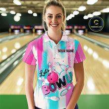 Load image into Gallery viewer, Vintage Pink Bowling Shirts for Women Men Custom Team Bowling Jerseys for Bowlers MBL115