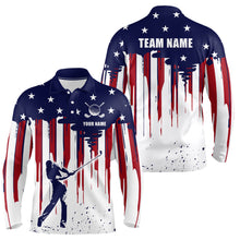 Load image into Gallery viewer, Customize Patriotic Golf Polo Shirt with Team American Golf Shirts for Women Men MMG04