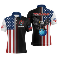 Load image into Gallery viewer, Eagle Bowling Shirt Custom American Bowling Shirts Women Men Patriotic Bowling Shirt MBL05