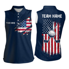 Load image into Gallery viewer, Custom American Flag Golf Polo Shirt Patriotic US Golf Polo for Men Women MMG17