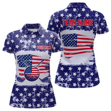 Load image into Gallery viewer, Custom American Flag Golf Polo Shirt for Men Women Patriotic US Golf Polo Shirts MMG19