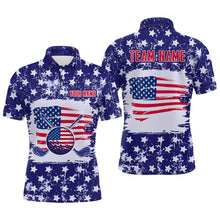 Load image into Gallery viewer, Custom American Flag Golf Polo Shirt for Men Women Patriotic US Golf Polo Shirts MMG19