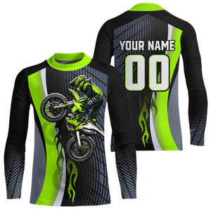 Green Motocross Jersey Custom Dirt Bike Jersey for Men Kid Women Off Road Shirts XM357