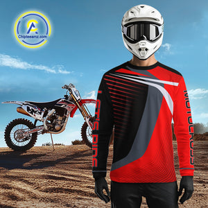 Red Motocross Racing Jersey Custom Dirt Bike Jersey Men Kid Women Off Road Jersey XM359