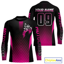 Load image into Gallery viewer, Pink ATV Riding Jersey Custom Quad Bike Jersey for Men Kid Women  ATV Racing Shirt MX105
