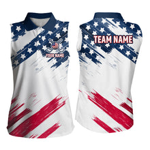 Load image into Gallery viewer, Custom Patriotic Golf Polo Shirt US Flag Golf Shirts for Men Women Team MMG30