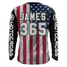 Load image into Gallery viewer, ATV Motocross Jersey American Flag Upf30+ ATV Quad Bike Jersey Men Kid ATV Riding Shirt MX66