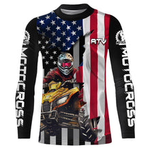 Load image into Gallery viewer, ATV Motocross Jersey American Flag Upf30+ ATV Quad Bike Jersey Men Kid ATV Riding Shirt MX66