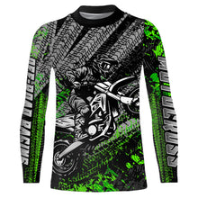 Load image into Gallery viewer, Kid Men Motocross Jersey Upf30+ Off-road Racing Jersey Dirt Bike Green Motorcycle Shirt XM242